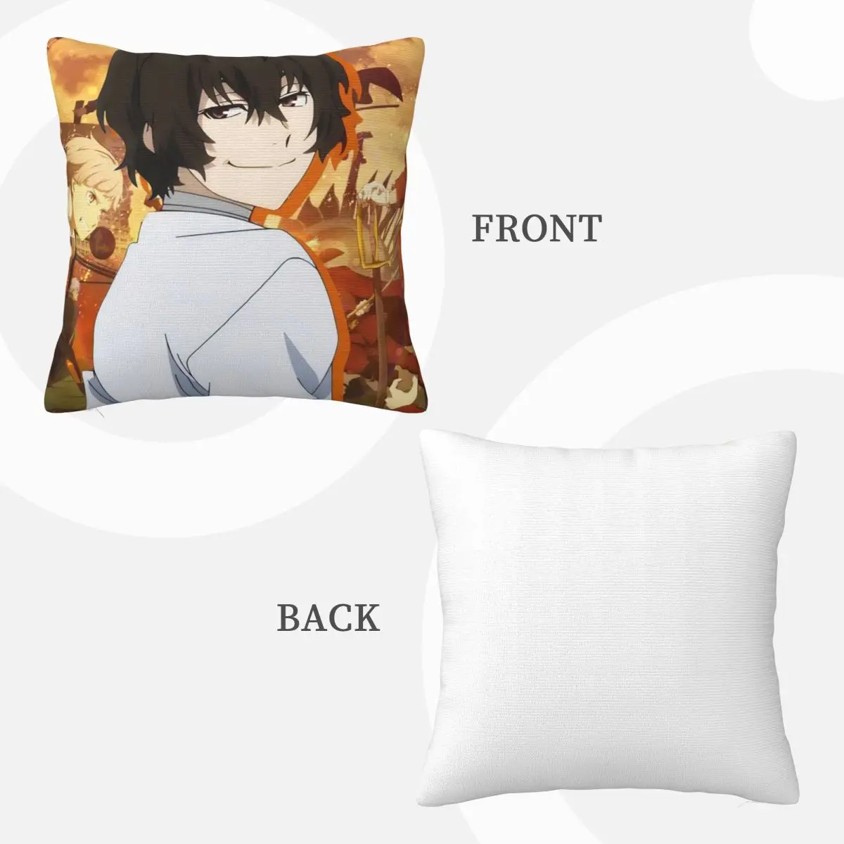 بونغو الضالة الكلاب الكرتون 00508 الألواح الأمامية وسادة تغطي غطاء وسادة أريكة Dakimakura كيس وسادة غطاء وسادة