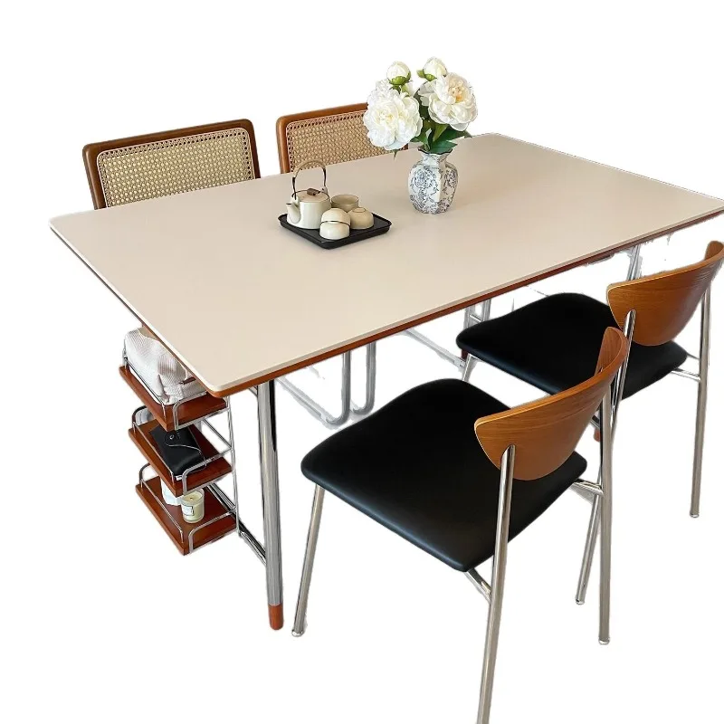 

Household rectangular dining table Bauhaus medieval table retro