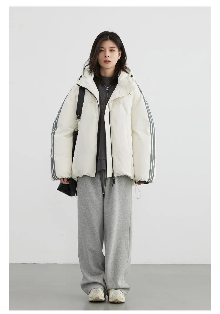CHIC VEN Women's Pant Streetwear Solid Loose New Drawstring Sports Casual Trousers High Waisted Pants Autumn Winter 2025