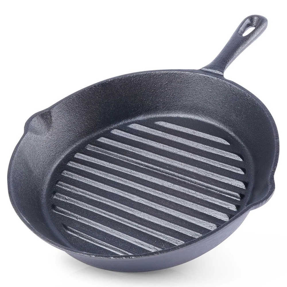 Litina 24 Cm Gietijzeren Grillpan