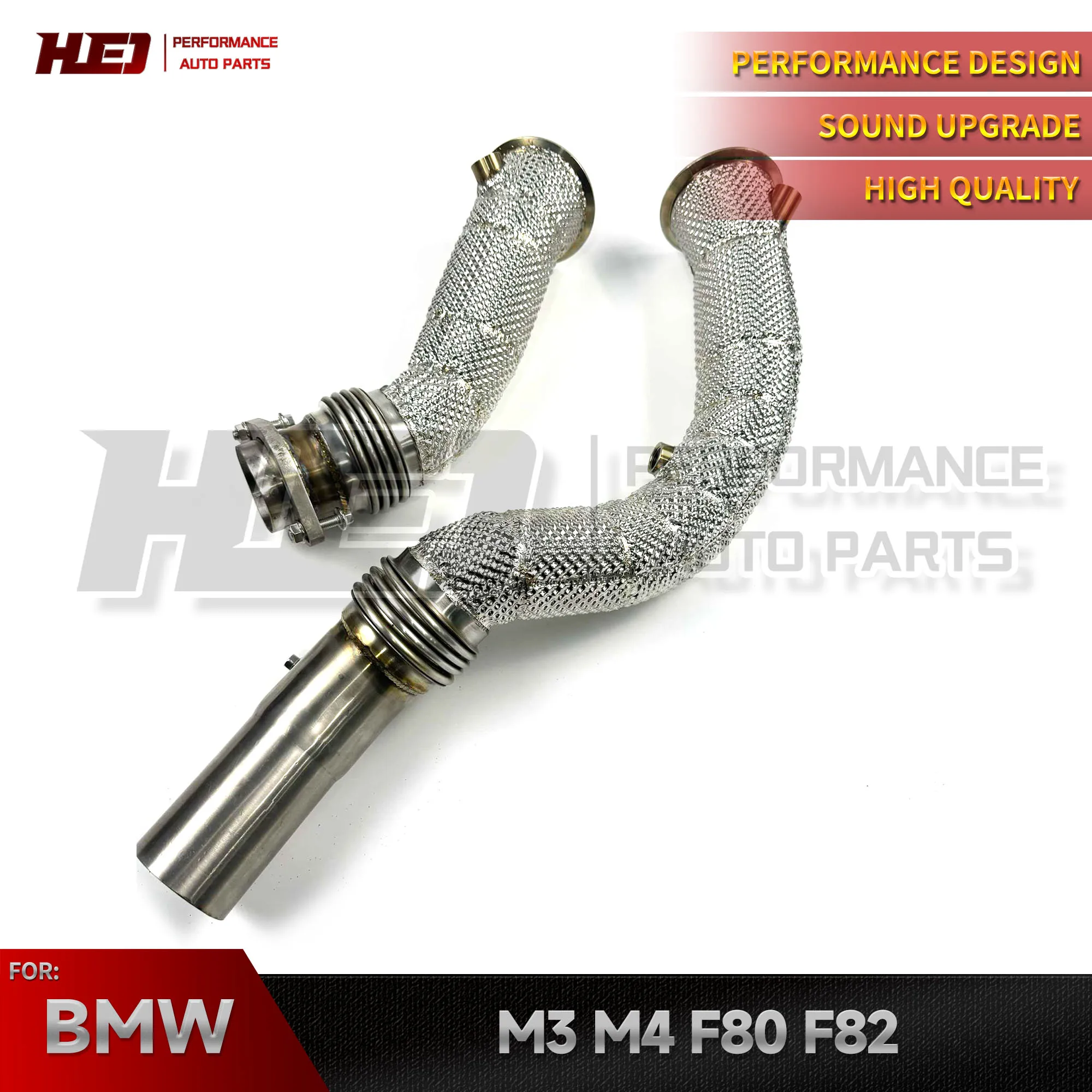 

Exhaust Pipe Downpipe Suitable for BMW M3 M4 F80 F82 F83 3.0T 2014-2025 Exhaust Downpipe