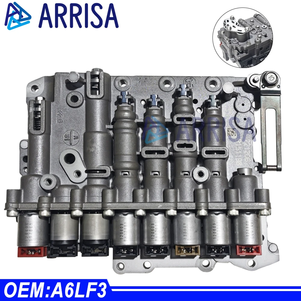 Cuerpo de válvula de transmisión ARRISA A6LF1 A6LF2 A6LF3 A6MF1 A6MF2 con solenoide para Hyundai Kia 6 velocidades ﻿