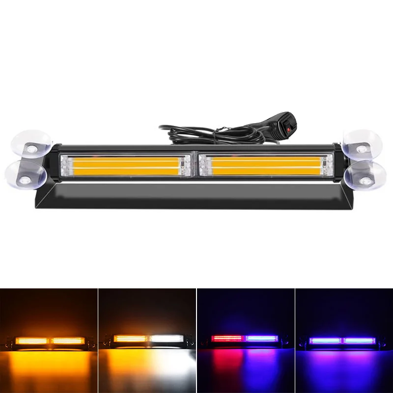 Car Strobe Light Flasher Windshield Day Running Flashing LED Warning Signal Lamp Emergency Lights For SUV Truck Vehicle