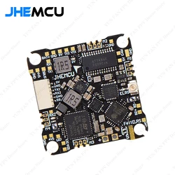 JHEMCU F411ELRS AIO Flight Controller ICM42688-P OSD BLHELI_S 1-2S 12A 4in1 ESC ELRS 2.4G M3,25.5X25.5mm for RC FPV Drone