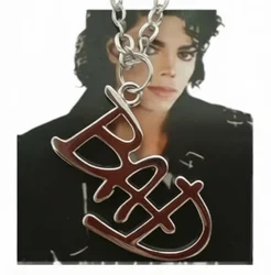 Michael Jackson BAD Necklace Rock Roll Everlasting Classic MJ Pendant Hot Charm Punk Jewelry