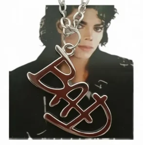 Michael Jackson BAD Necklace Rock Roll Everlasting Classic MJ Pendant Hot Charm Punk Jewelry