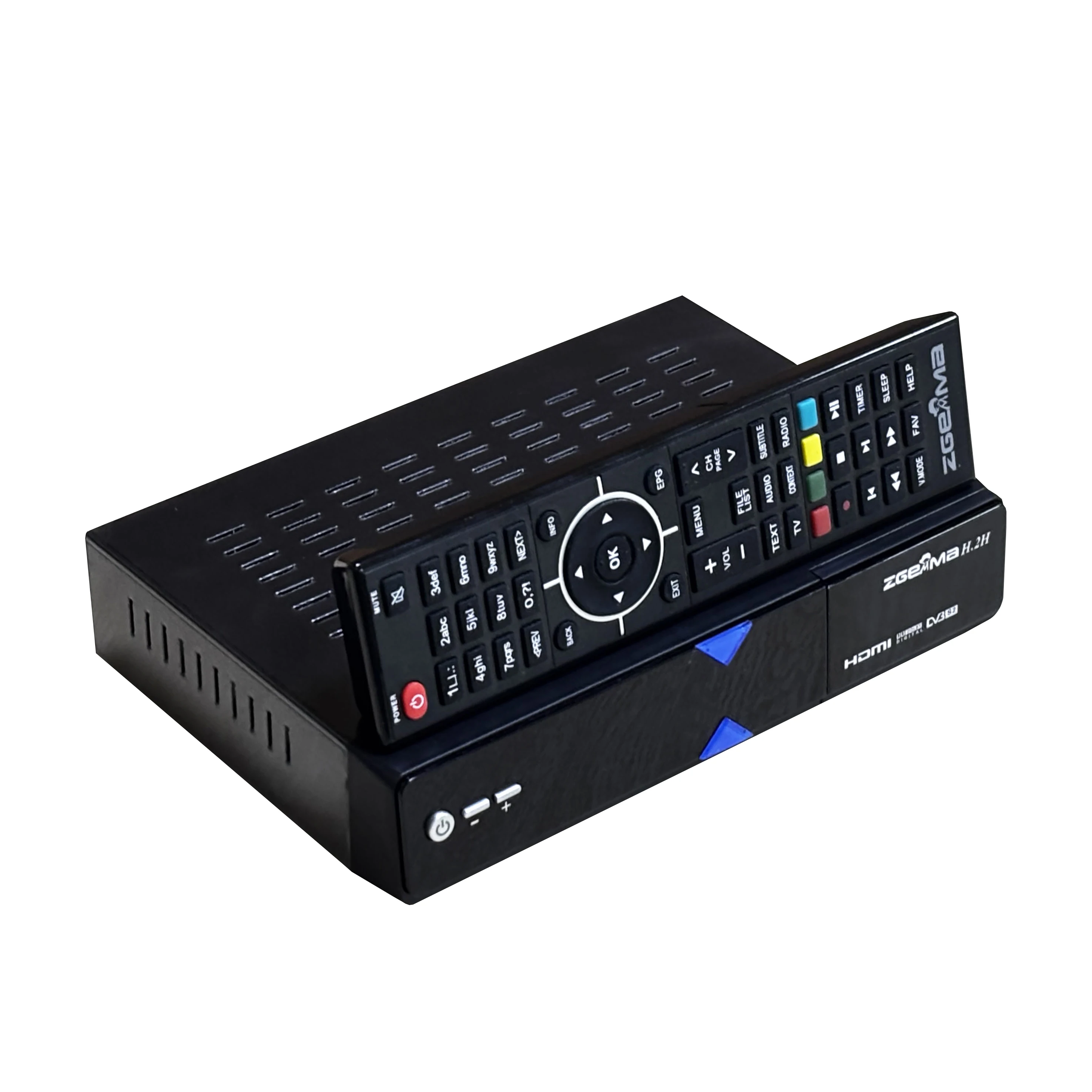 جهاز استقبال الأقمار الصناعية ZGEMMA H.2H Enigma2 الأصلي مع نظام التشغيل Linux ثنائي النواة BCM7362 (1xDVB-S2 + 1x DVB-T2/C)