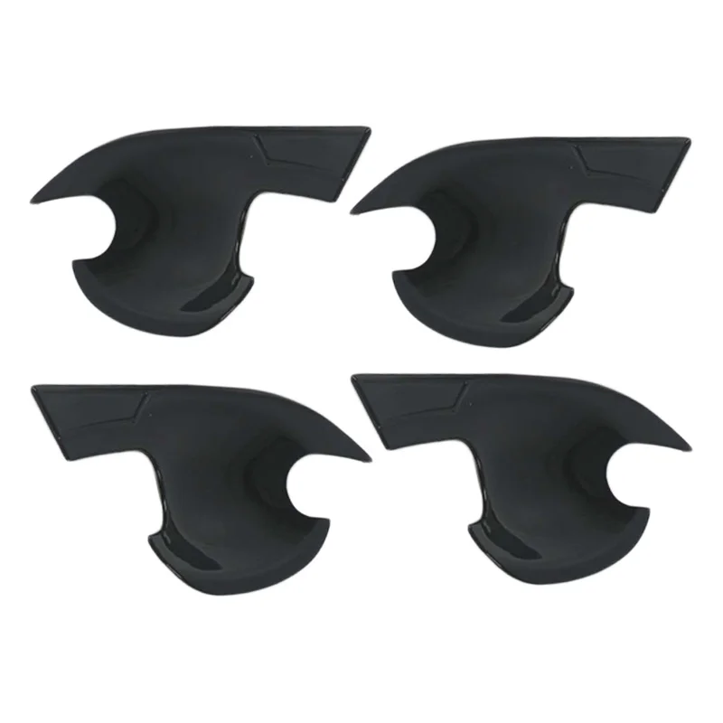 1 Set Gloss Black ABS Exterior Door Handle Bowl Cup Cover Trim Fit for Mazda 3 CX-30 CX-50 MX-30