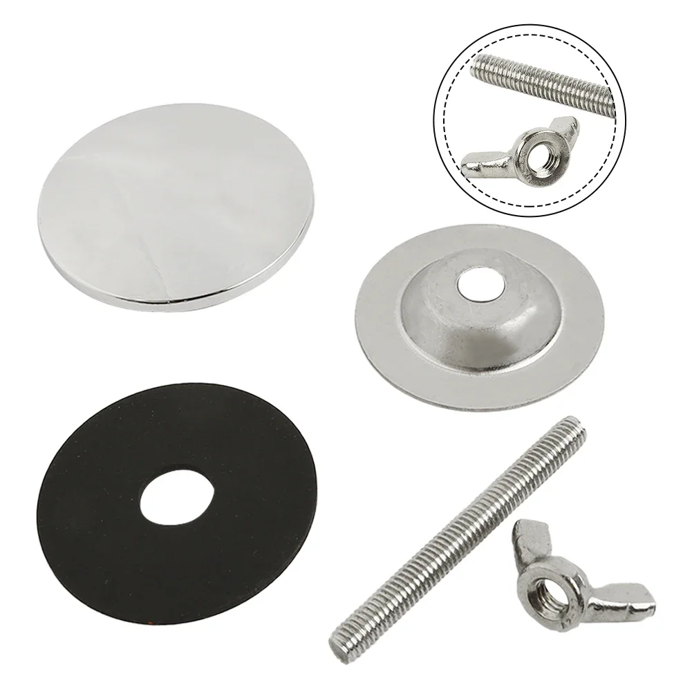 High Quality Brand New Hole Cover Faucet Sink Stainless Steel 1pcs 2.3x2 Inch Accessories Basin Cover Blanking