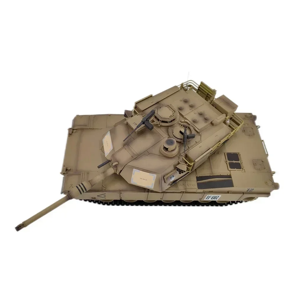 Remote-Controlled Infravermelho Battle Tank, Henglong Us M1a2 Abrams, Aço Wave Box, RC como um presente para amigos, Novo