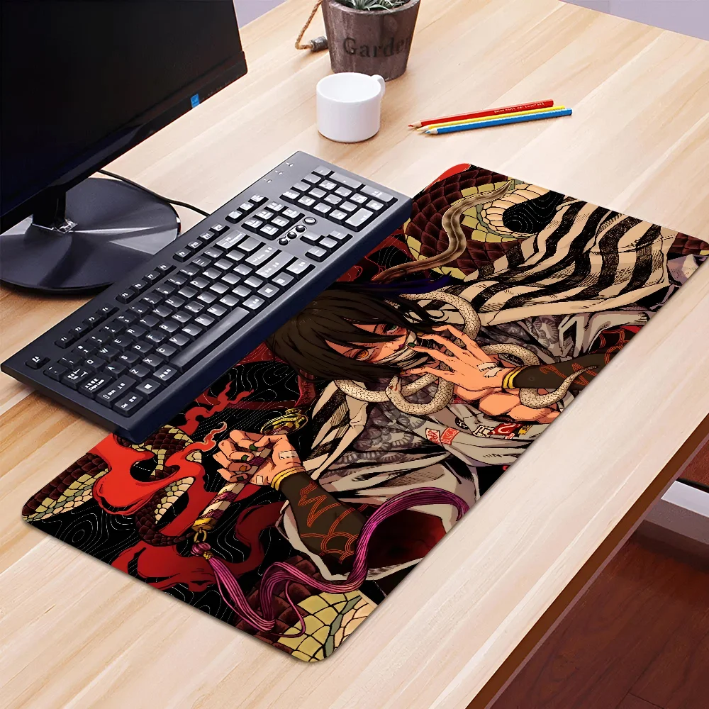 

1pc hot Snake Manga Obanai Iguro Non-slip Mouse Pad Suitable For Office Computers Laptops E-sports Game Desk Mats XXL Keyboard