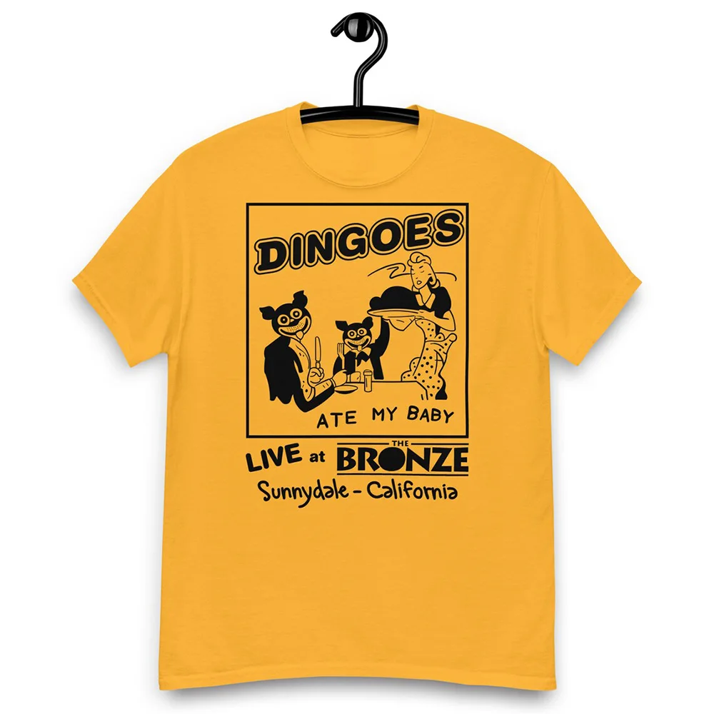 Dingoes Ate My Baby Live At The Bronze Printing Funny Unisex T-shirt Summer Short Sleeve Loose Cotton Casual Crewneck Tops Tees