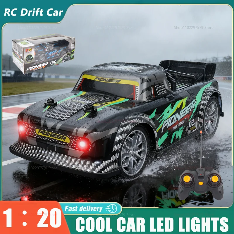 1:20 Scale RC Off-Road Drift Car With LED Lights High-Speed Remote Control Toys For Kids Adults Perfect Competitive Racing Gifts