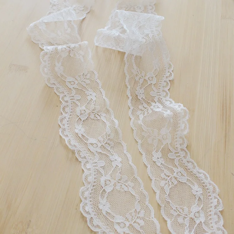 (1 yards/roll) French lace fabric 2024 high quality wedding dress veil trim skirt sleeves strap material DIY accessories