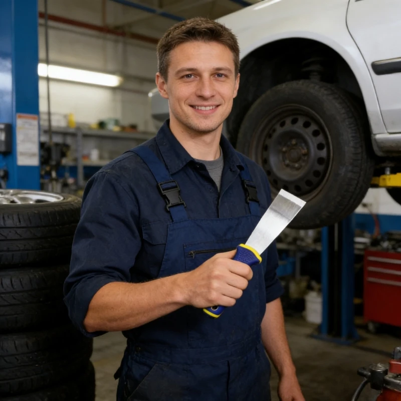 Metal Scrapers Wheel Weight Remover Tool Tire Scrapers For Tire Balance Blocks With Nonslip Grip