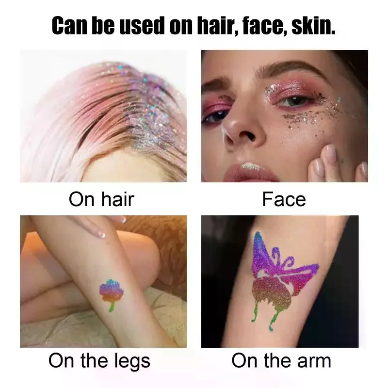 Flash Tattoo Skin Glue Stage Show Makeup Glitter Face Eye Makeup Body Arm Thigh Painting Flash Tattoo Glue