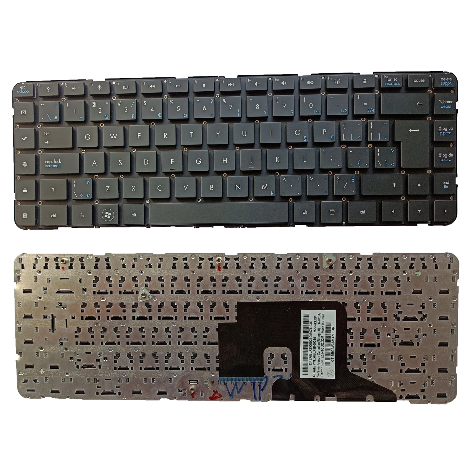 GENUINE for HP PAVILION DV6-3000 LX8 CF KEYBOARD 597635-031 606743-031 AELX8E00310