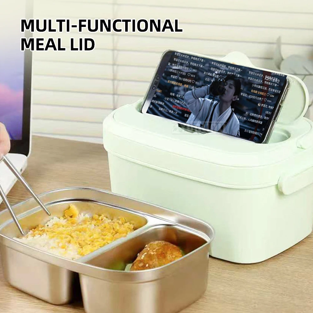 Portable Insulated Lunch Box No Water Wireless Heating Feature Fresh Food Storage Boite A Lunche Chauffant Electrique