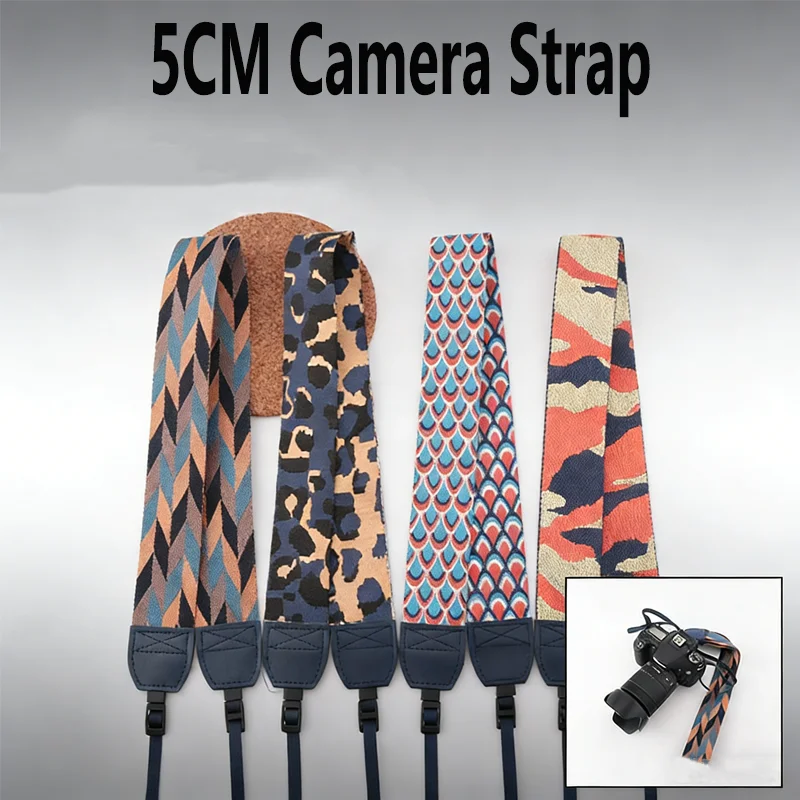 Universal Camera Strap for DSLR/Mirrorless, Anti-Pressure Comfort Shoulder Neck Strap Retro Vintage Photography Accessories