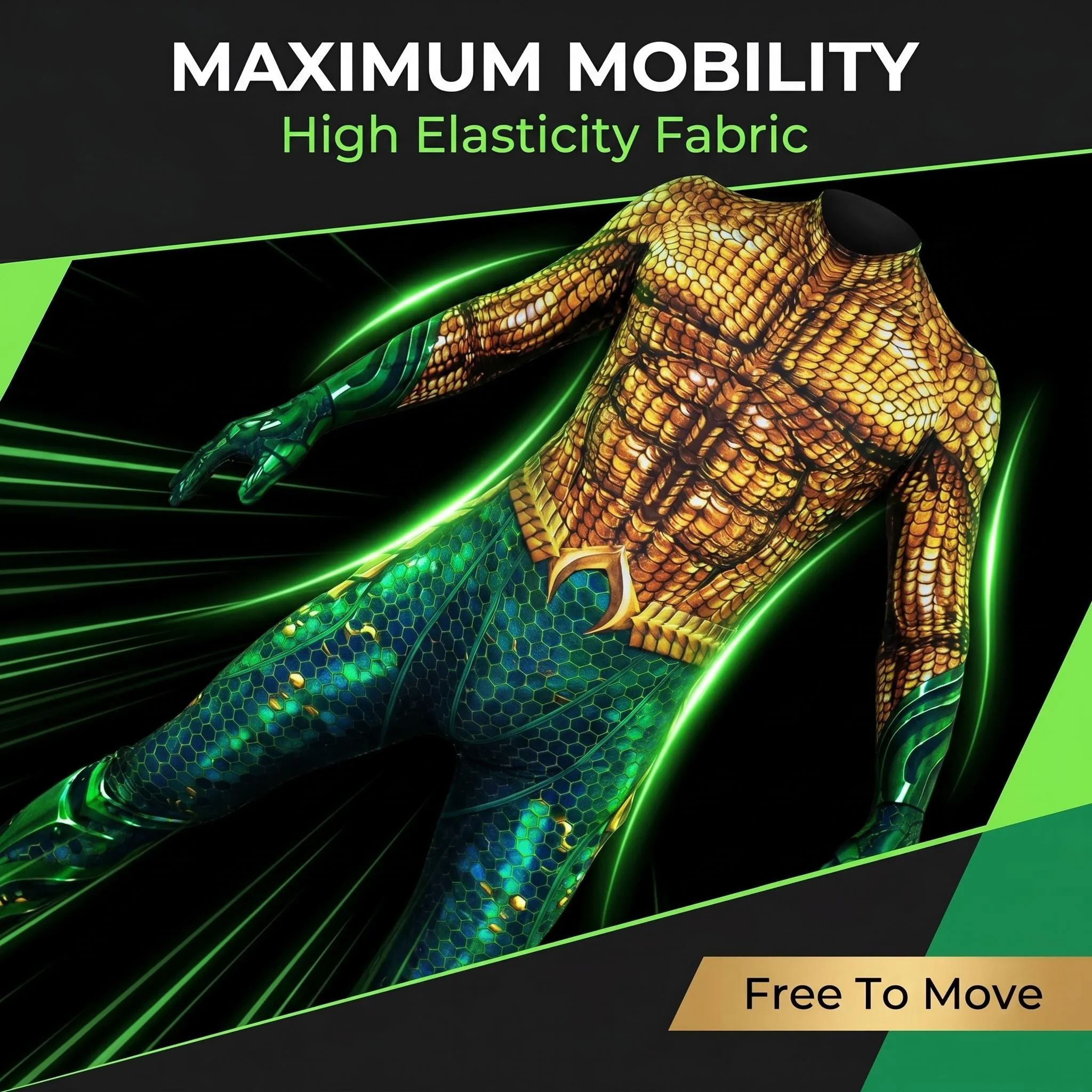Halloween Aquaman Cosplay Costume Superhero Arthur Curry Orin Zentai Man Bodysuit Suit Jumpsuits Adult - view 4