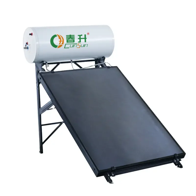 Chunsheng nova energia telhado de aço inoxidável sistema aquecedor solar água quente caldeira geyser placa plana painel aquecedor solar água