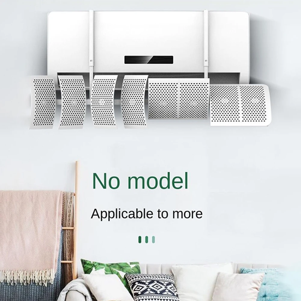 8 Leaf  Air Conditioner Wind Deflector Anti-Direct Blowing Outlet Baffle Wall-Mounted Adjustable Air Outlet Wind Deflector