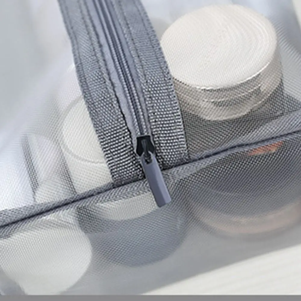 Tas Alat Tulis Pelajar Tas Tangan Modis Tas Penyimpanan Korea Jaring Tas Penyimpanan Perawatan Kulit Tas Kosmetik Wanita Tas Ritsleting Tas Makeup