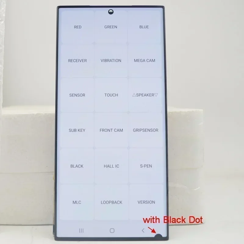 Digitalizador de pantalla táctil AMOLED para SamsungGalaxy S23 Ultra 5G LCD, S918, S918B, S918U, pantalla con defectos