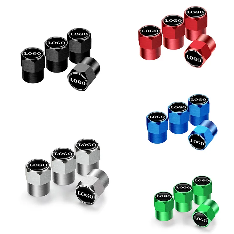 4pcs Car Dustproof Tyre Valve Stem Cap Tire Valve Stems Cap For KIA Sportage Rio Ceed Niro Soul Stonic Picanto Proceed Sorento C