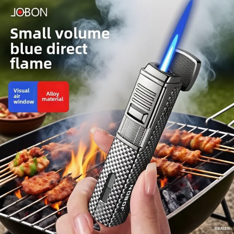 

Новая ветрозащитная компактная прямая зажигалка JOBON, надувные зажигалки для сигар, прозрачный воздушный бак для подарка бойфренду, оптовая продажа