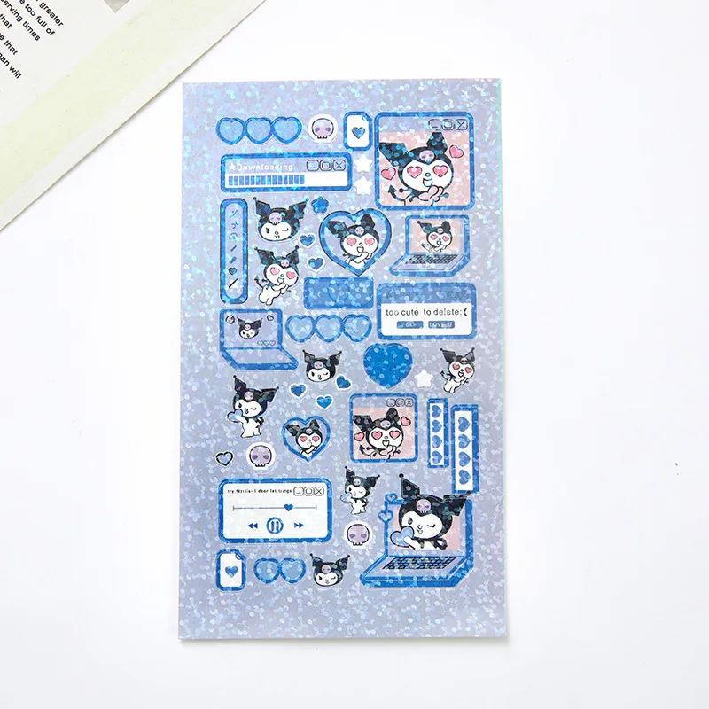 Sanrio Kawayigu Card Sticker Kitty Melody Jade Guigou Cartoon Handbook Decoration Material Sticker Stationery Sticker Wholesale