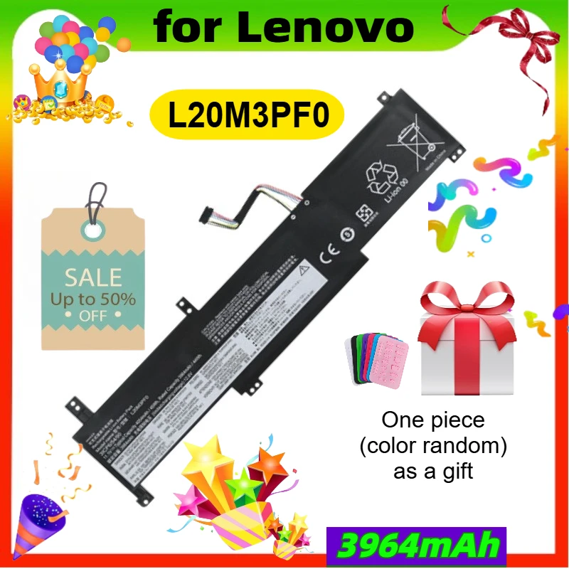 

L20M3PF0 L20C3PF0 L20L3PF0 Laptop Battery Replacement for Lenovo K14 S14 V14 V15 V17 G2-ITL G3-IAP G3-ABA IdeaPad 3-14ITL6 3-15I