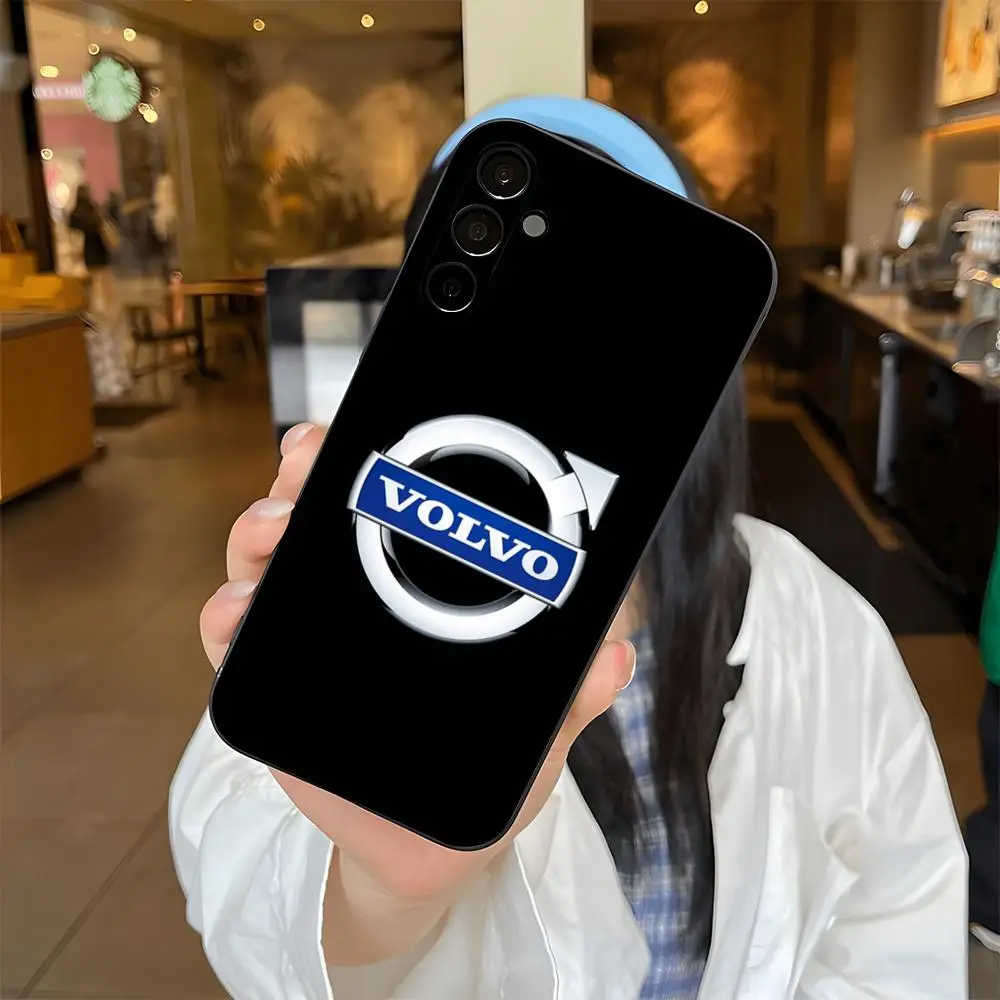Coole V-VolvoES Logo Handyhülle für Samsung S26 S25 Edge S24 S23 S22 S21 S20 Ultra Plus Fe Galaxy Silikonhülle