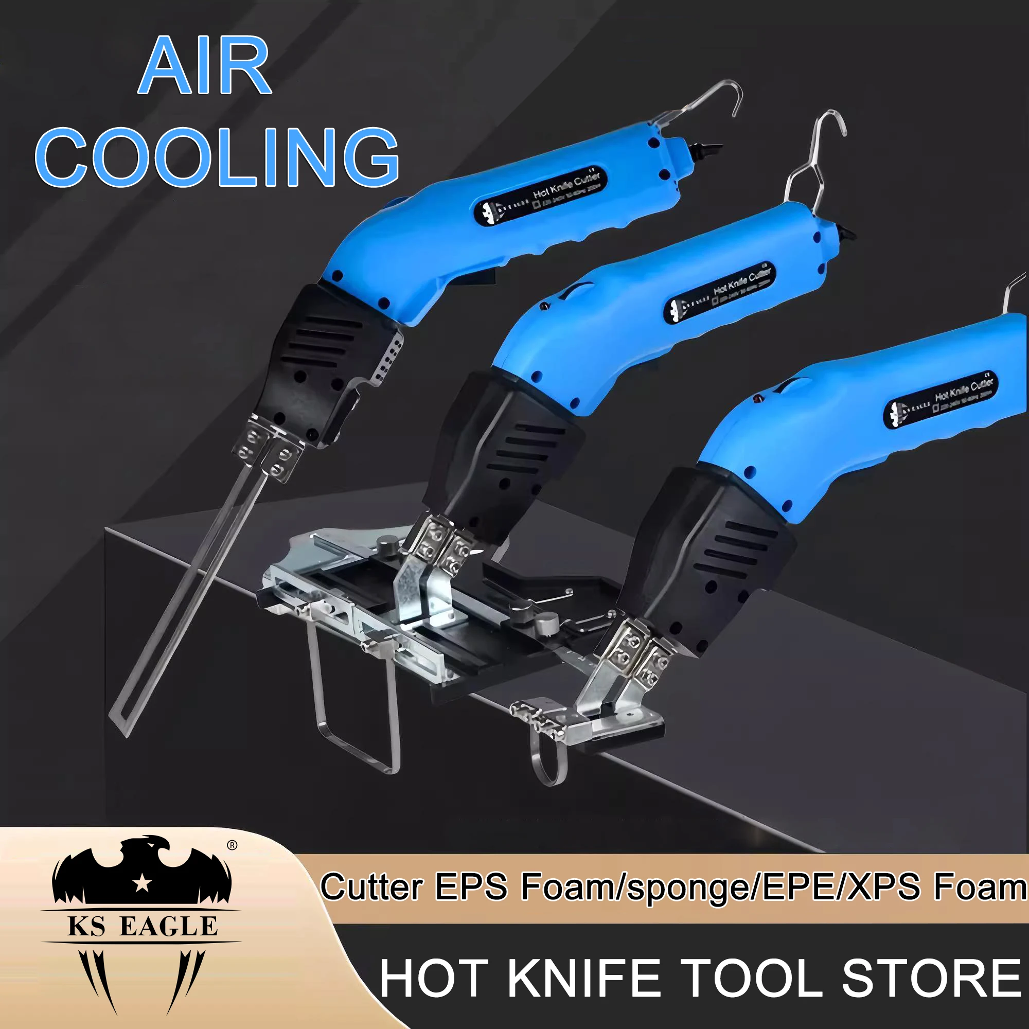 Electric Foam Cutting Tools Machine Groove Styrofoam Slotting Plate Carving Foam Heating Knife Polystyrene Hot Knife Air Cooling