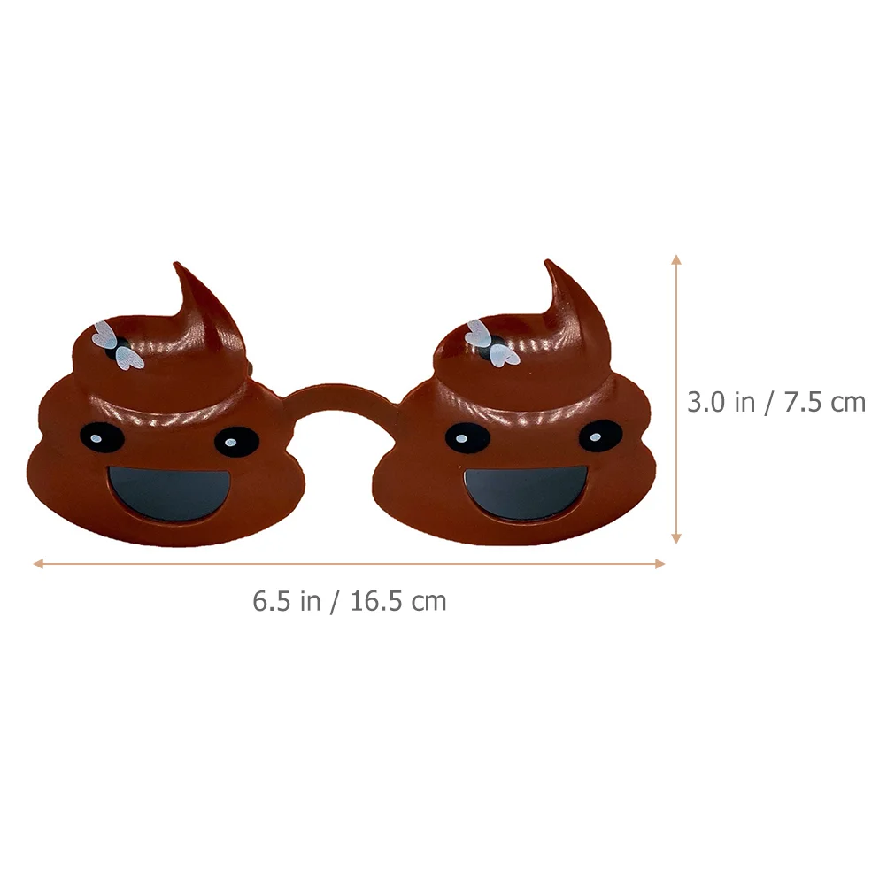 Funny Glasses Poop for Cosplay Sunglasses Party Costume Favors Garbage Truck Birthday Supplies Eyeglasses