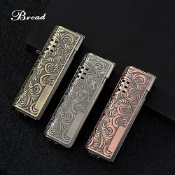 3D Embossed Gas Lighters Windproof Direct Dual Fire Lighter Metal Windproof Jet Fire Classic Vintage Cigar Lighter Men's Gifts