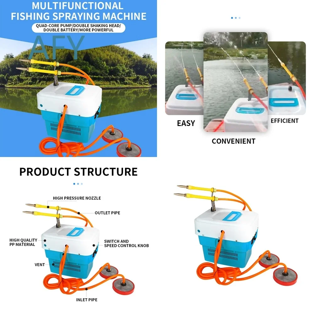 Multifunctional Fishpond Spraying Machine for Aquaculture Equipment High Pressure Automatic Swing Spray System for Pond