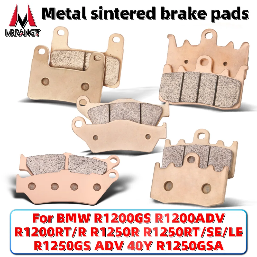 

MRRANGT For BMW R 1200 GS RT 2004-2020 R1200GS Adventure R1250R SE LE RLY GAS Motorcycle Front Rear Brake Pads Set