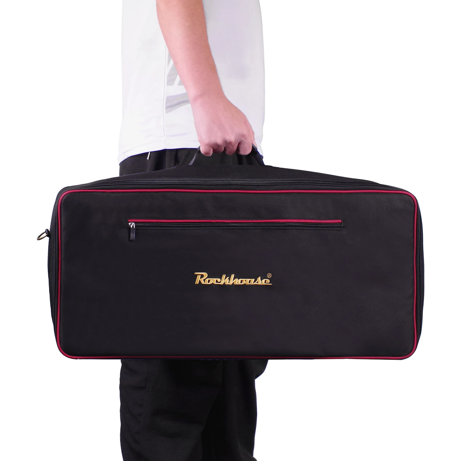 Rockhouse Waterresistant Guitar Pedalboard Bag 600D Oxford pedalboard Carrying Case Gig Handbag Shoulder Bag 3 Sizes Optional