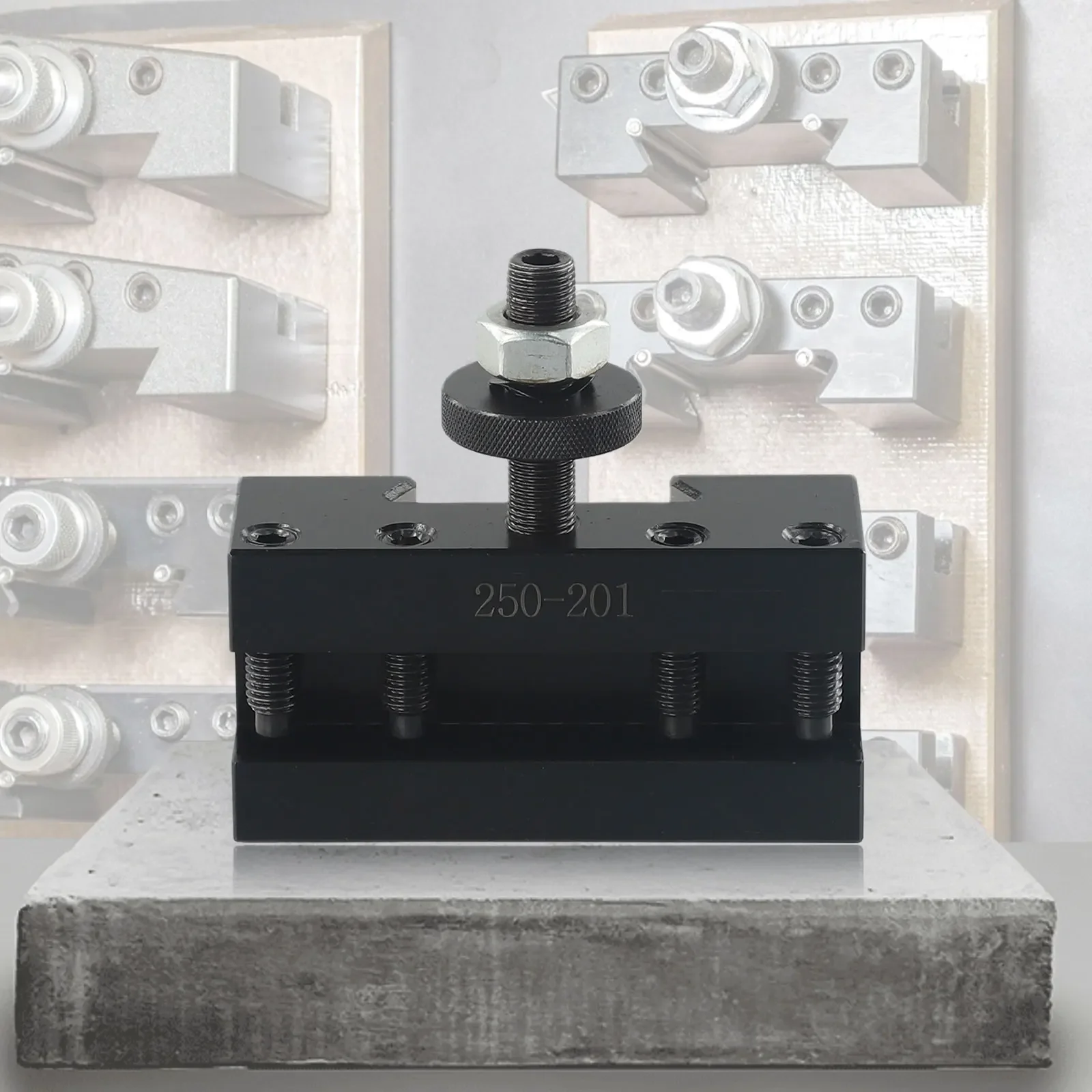 Robust BXA 1 Quick Change Turning & Facing Tool Post Holder for Lathe Easy and Efficient Operation Locked Together Design