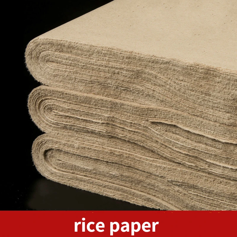 

Chinese Calligraphy Half Ripe Paper Bamboo Pulp Handmade Papel Arroz Chinese Beginners Painting Calligraphy Practice Xuan Paper