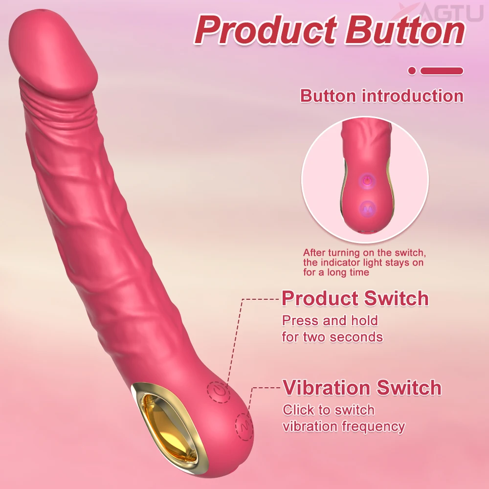 Powerful Dildo Vibrator for Women Clitoris Stimulator Massager Female G Spot Vibrating Big Dick Masturbation Adult Sex Toys