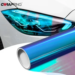 Car Sticker Chameleon Light Headlight Taillight Rear Lamp Film Waterproof Vinyl Wrap Stickers for Motorcycle Car Accessories