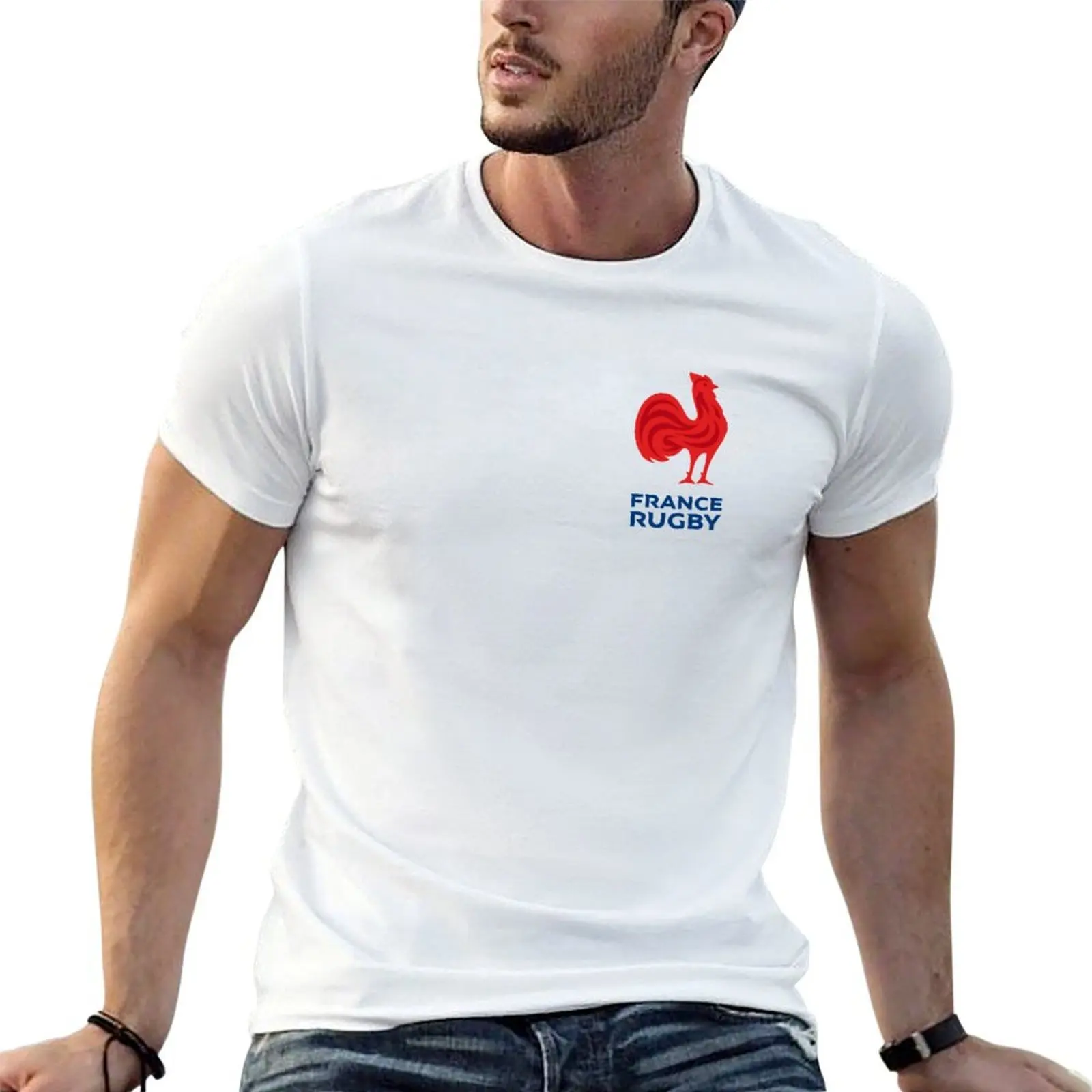 

Rugby France Team logo T-Shirt man t shirts cotton cotton tshirt 100% t shirt for man 100 percent cotton T-Shirt