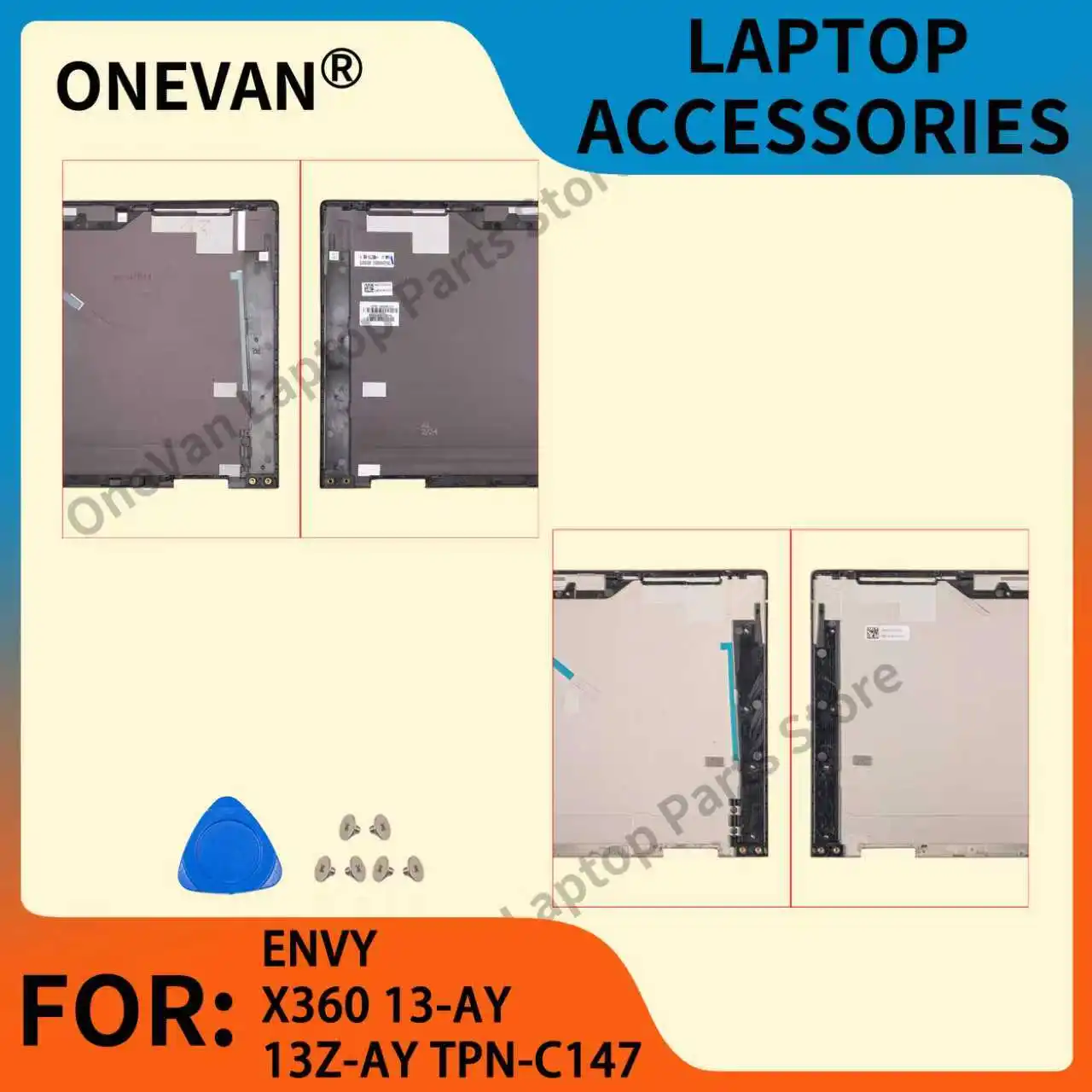 

New Laptop Housing For ENVY X360 13-AY 13Z-AY TPN-C147 LCD Back Cover Replacement Gold/Brown Color