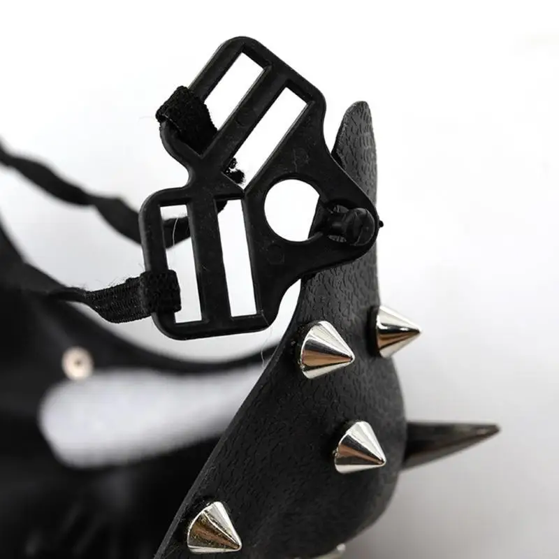 Y88A Masquerade Mask Half Face Mask Rivet Rhinestones Mask Masquerades Accessories