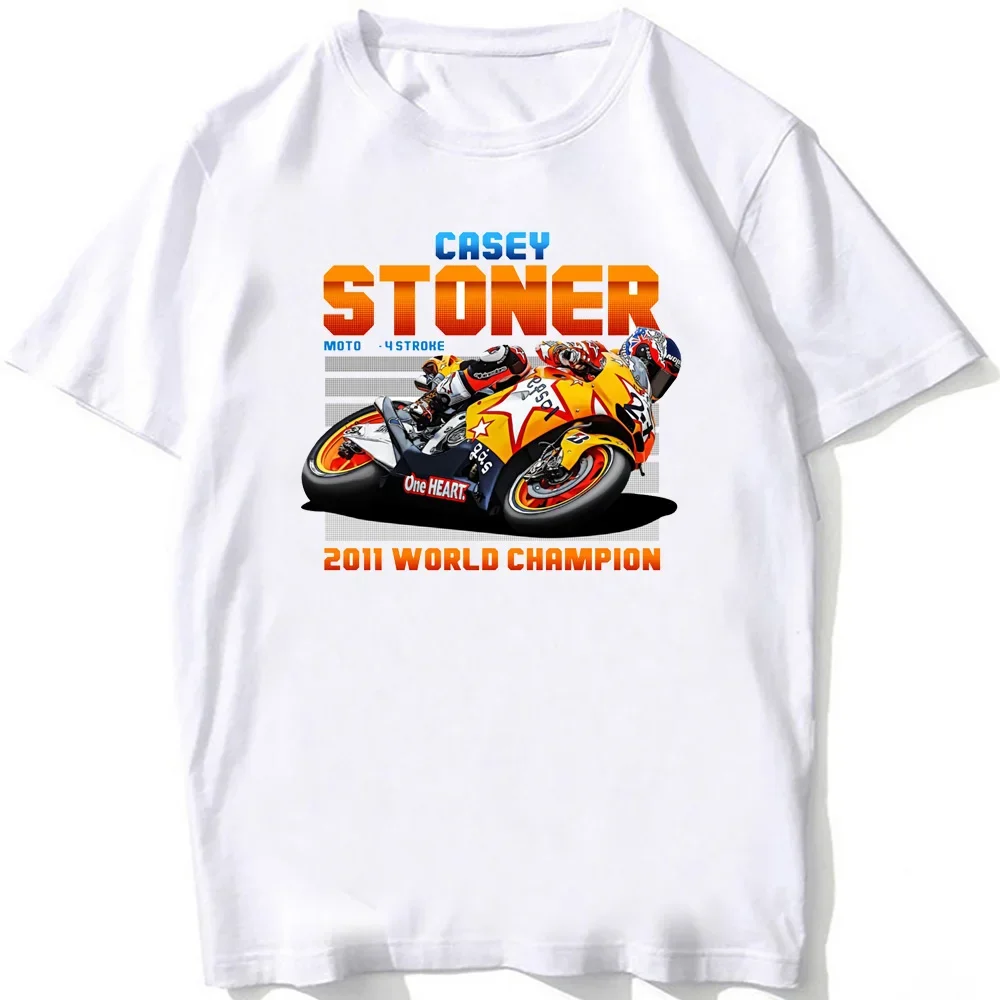 

Casey Stoner 27 GP Legend Riding T-Shirt Men Short Sleeve Hip Hop Sport Casual White Tops Mans Motorcycle Adventure Rider Tees