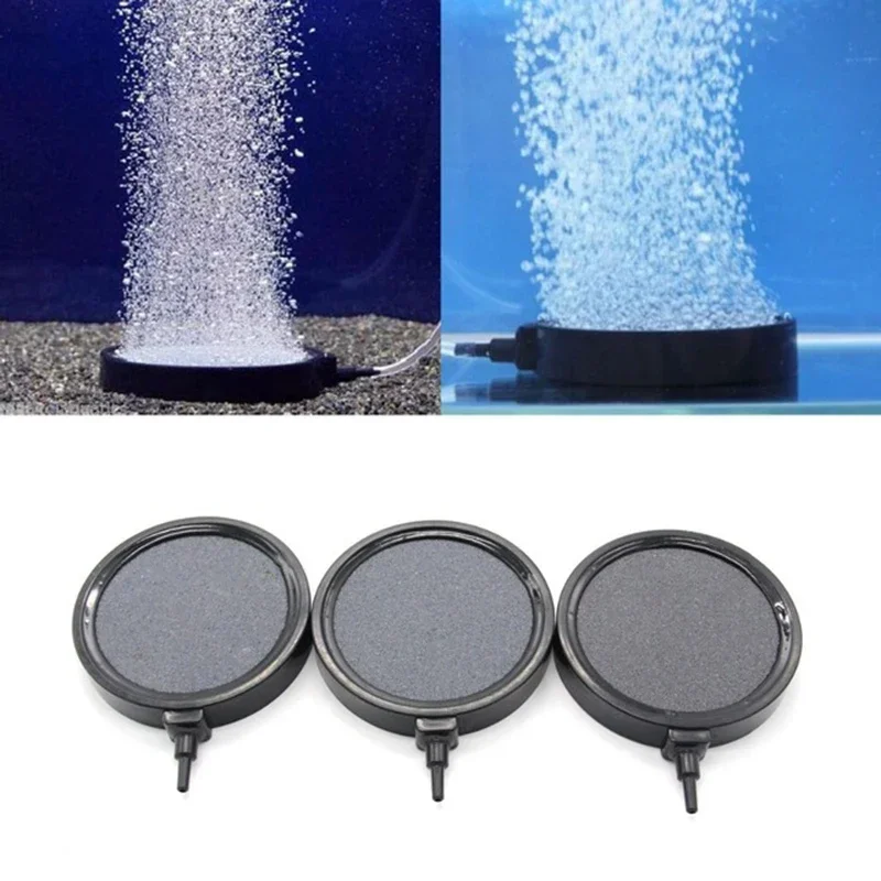 Fish Tank Aquarium Accessories Equipment Aeration  Air Bubble Stone Round Durable  Air Pump 1 Pcs