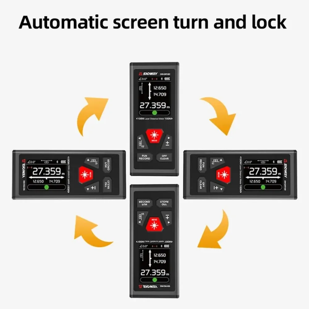 SW-DR/DG سلسلة 2 طريقة قياس الليزر متر Rangefinder الأحمر/الأخضر ليزر مقياس مسافات 60 متر/100 متر الرقمية قابلة للشحن المدى مكتشف