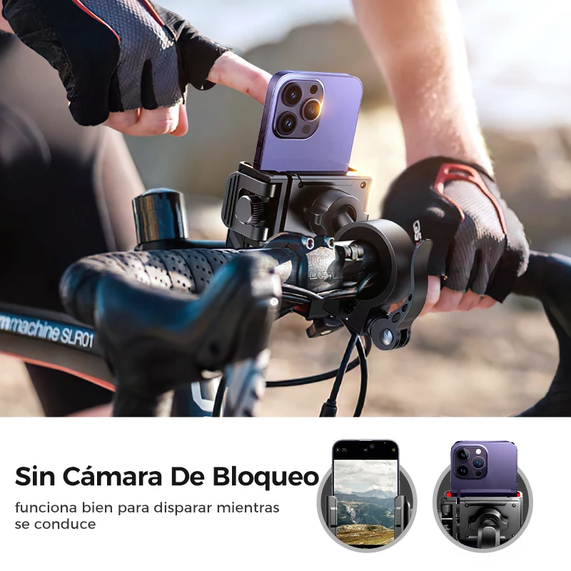 Soporte para bicicleta Joyroom 2024, universal, operación con una mano, para bicicleta y moto, para teléfonos de 4.7-7 pulgadas, a prueba de golpes 2